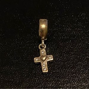 Pandora Silver Dangle Cross Charm